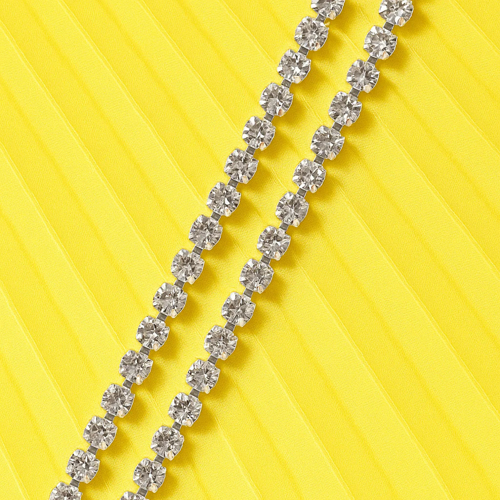Crystal Embellished Yellow Gown