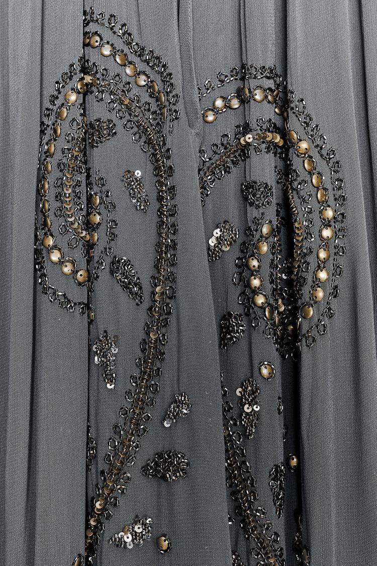 EMBROIDERED HALTER DRESS