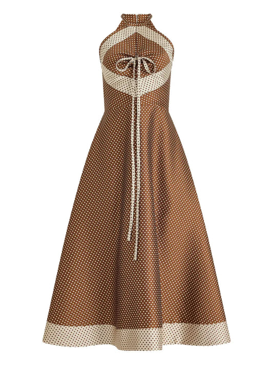 50s Dot Jacquard Dress